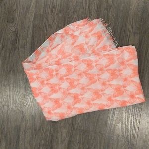 Pink butterfly scarf